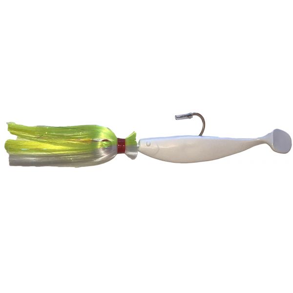 Bluewater Candy Mojo Loaded Lure - 16oz - Chartreuse/White