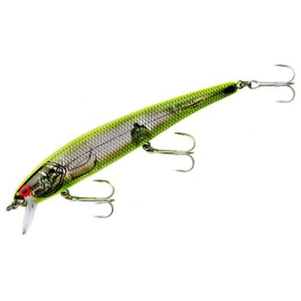 Bomber B15A Long A Lure XSICH Silver Flash/Chartreuse