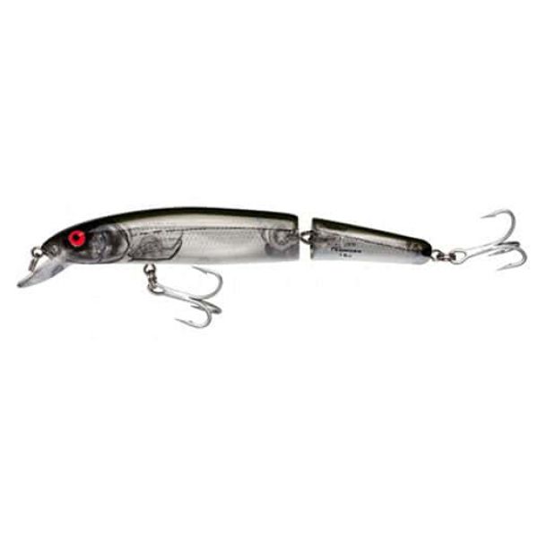 Bomber BSW16J Jointed Long A Lure XSIG Silver Flash/Green Back