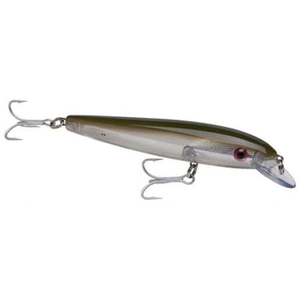 Bomber BSWW6 Wind Cheater Minnow Lures 316 Silver/Green Back