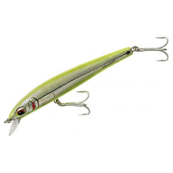 Bomber Long Shot 1-3/16oz 6in Lures 437 Chartreuse Herring