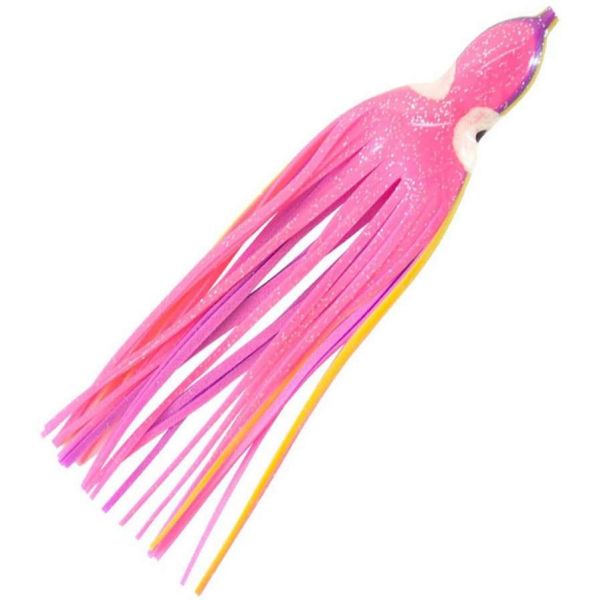 Boone Big Game/Squid Trolling Skirts 7-3/4in 2pk 274 Purple/Pink Belly/Yellow Stripes