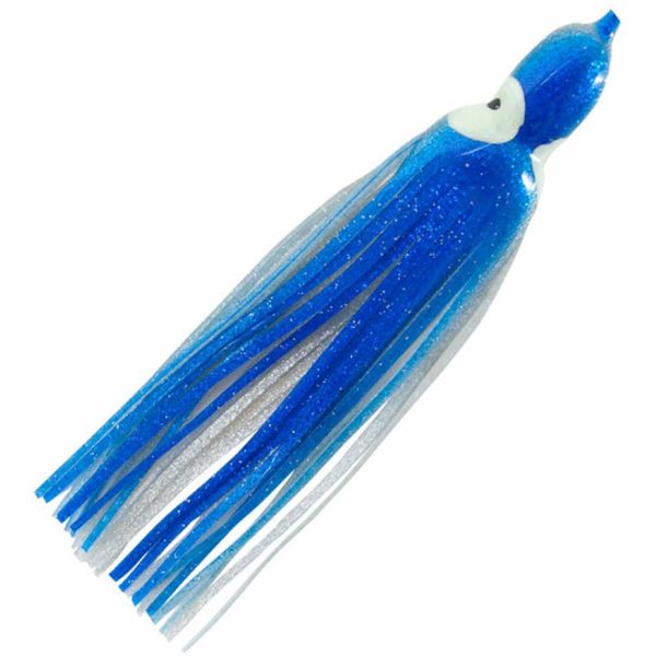 Boone Big Game/Squid Trolling Skirts 4-1/4in 5pk 137 Blue/Silver Belly