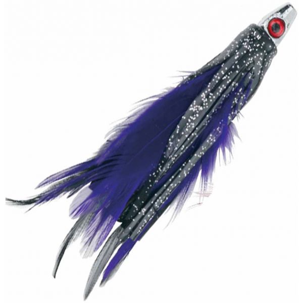 Boone Feather Trolling Jig 1/4oz 4in 2pk Purple/Black