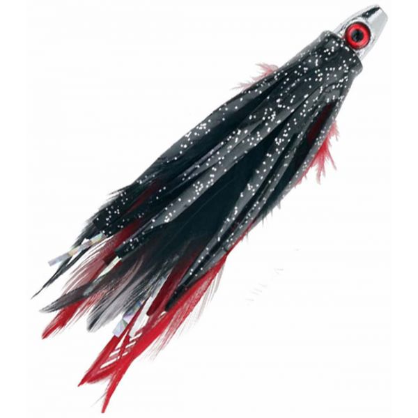 Boone Feather Trolling Jig 1/4oz 4in 2pk Red/Black