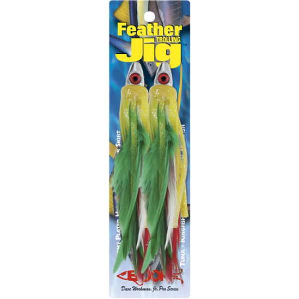 Boone Feather Trolling Jig 1/4oz 4in 2pk