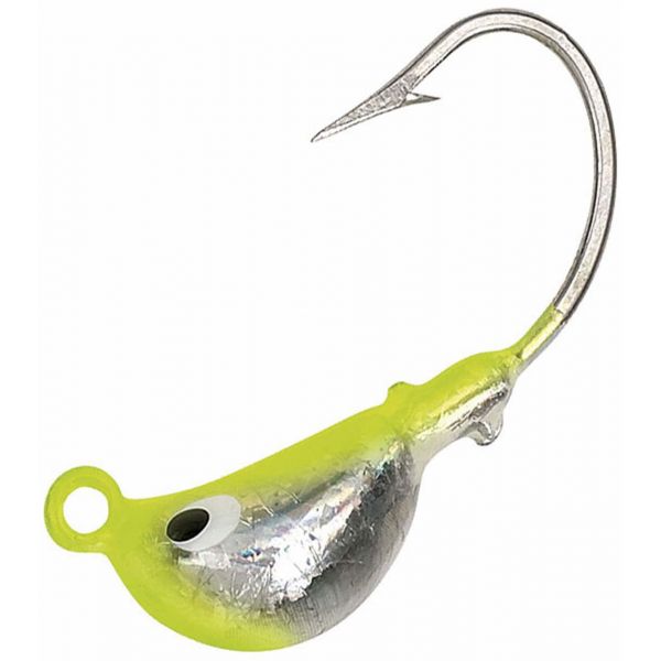 Boone King Jigs 1/2oz 3pk 87 Chartreuse Silver Foil