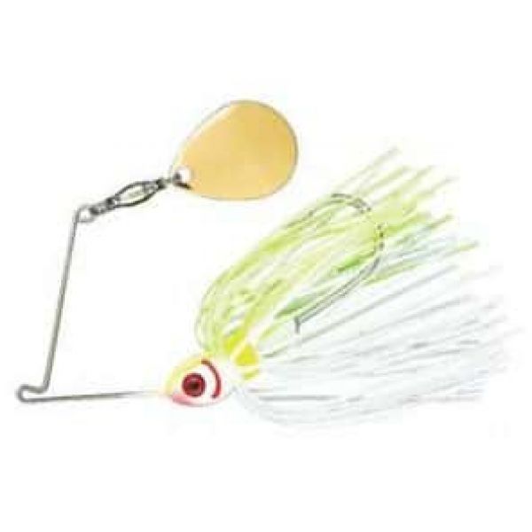 Booyah BYBC38 Single Colorado Blade Spinnerbait 3/8oz 616 White/Chart