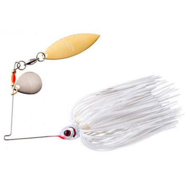 Booyah Tandem Blade Spinnerbait 1/2oz Pearl White/Snow White