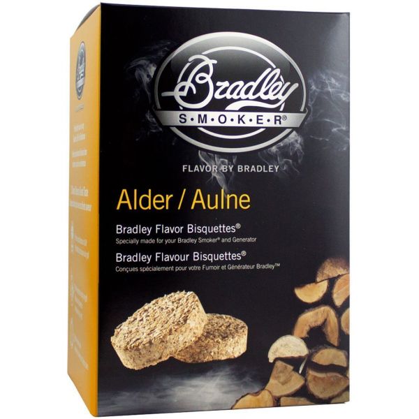 Bradley Smokers Flavored Smoking Bisquettes - Alder - 24 Pack