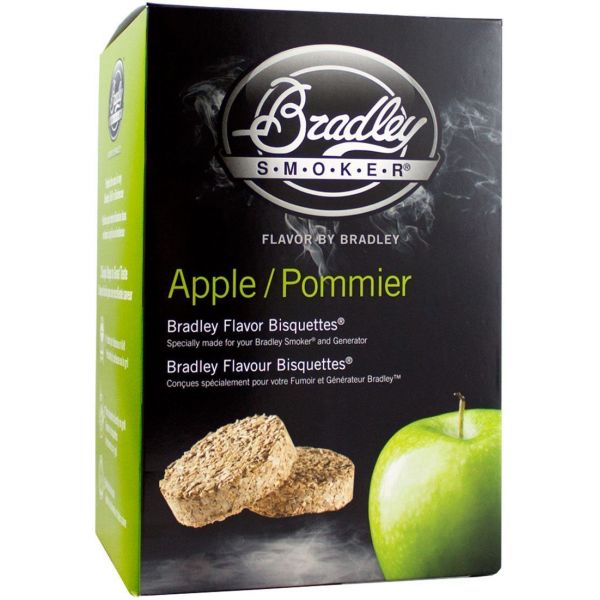 Bradley Smokers Flavored Smoking Bisquettes - Apple - 24 Pack