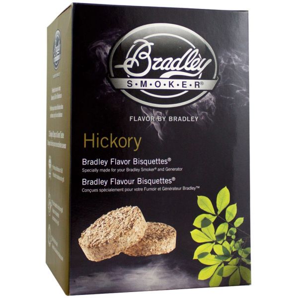 Bradley Smokers Flavored Smoking Bisquettes - Hickory - 24 Pack