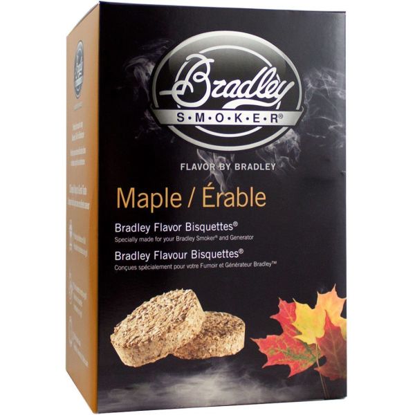 Bradley Smokers Flavored Smoking Bisquettes - Maple - 24 Pack