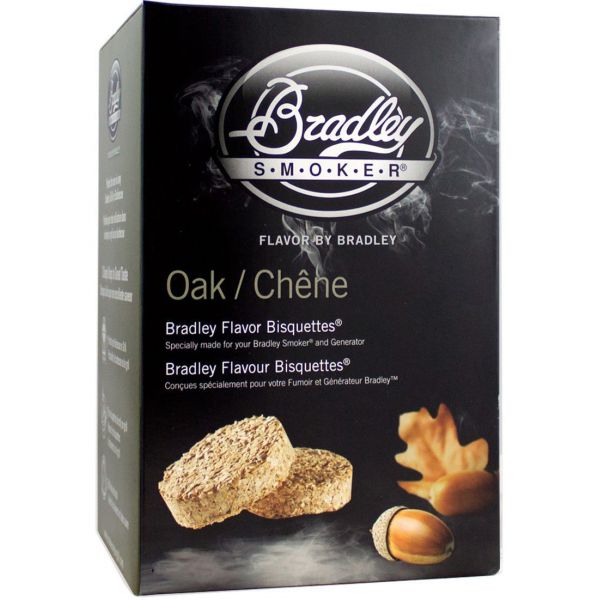 Bradley Smokers Flavored Smoking Bisquettes - Oak - 24 Pack