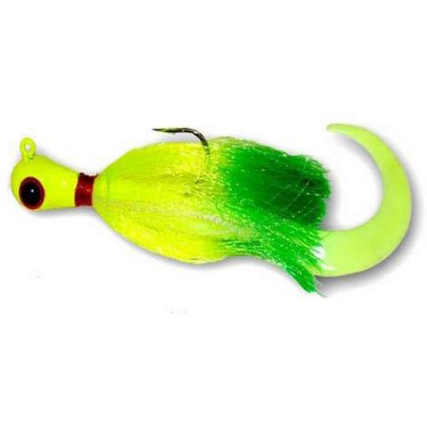 Buccaneer BUOCJ2 Oval Cobia Jig Green/Chartreuse