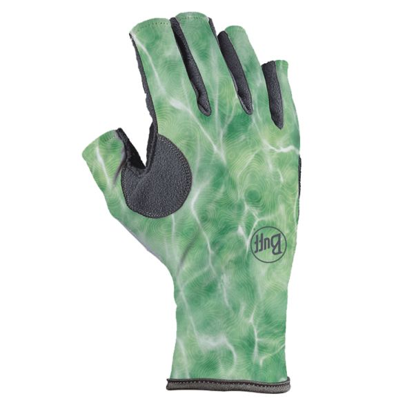 Buff Pro Series Angler 3 Bug Slinger Glove - Water Camo Green L/XL