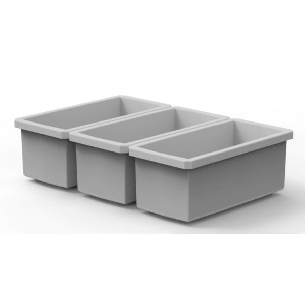 Buzbe Customizable Bins - (3) 1x2 Bins