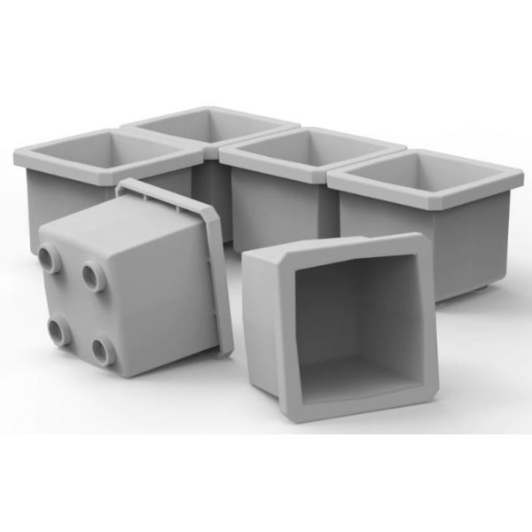 Buzbe Customizable Bins - (6) 1x1 Bins