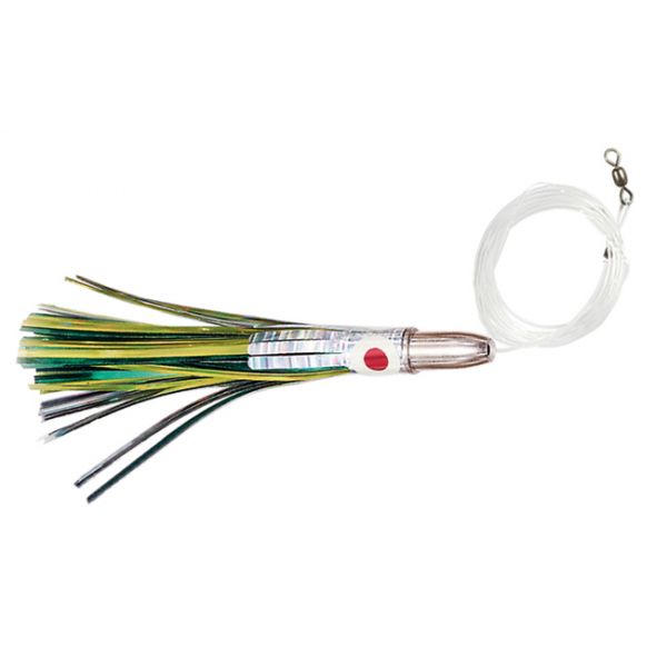 C&H Billy Baits Double Cavitator Lure - Rigged - Chartreuse/Green