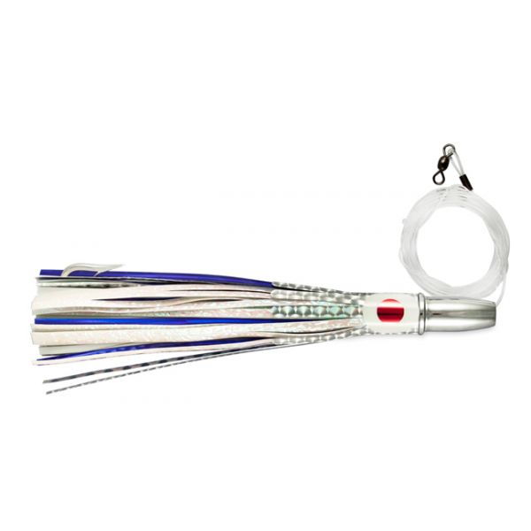 C&H Billy Baits Double Cavitator Lure - Rigged - Blue/White