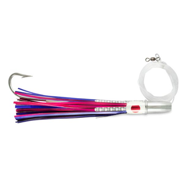 C&H Billy Baits Double Cavitator Lure - Rigged - Blue/Fuchsia