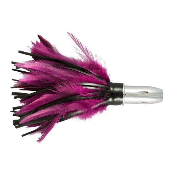 C&H Billy Baits Smoke Rattle Troll Feather Lure - Black/Purple