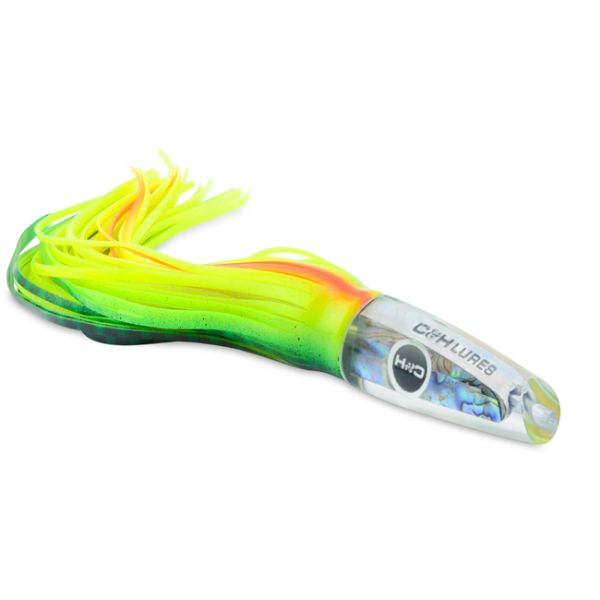 C&H Kona Classic Big Game Lure - 10.5in - Green/Chartreuse/Orange