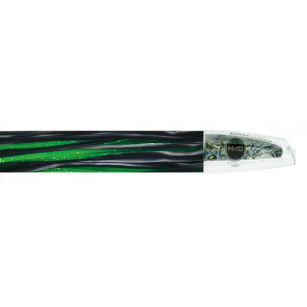 C&H Kona Classic Big Game Lure - 10.5in - Black/Green Fleck