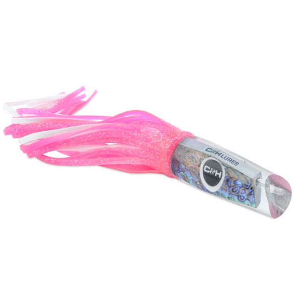 C&H Kona Classic Big Game Lure - 14in - Hot Pink Fleck/White