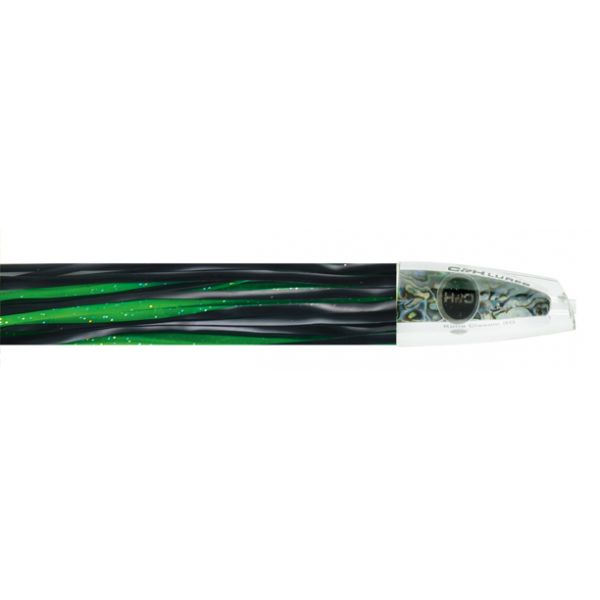 C&H Kona Classic Big Game Lure - 14in - Black/Green Fleck