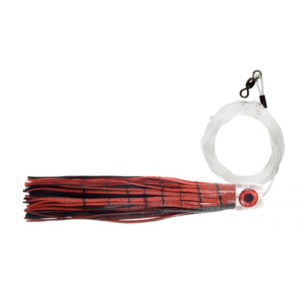 C&H Lil Stubby XL Lure - Cadmium Rig - Black Foil/Red Skirt