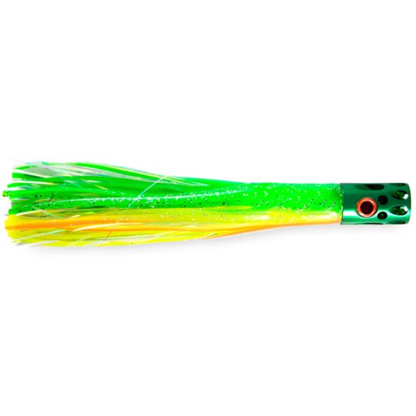 C&H Magnum Turbo Whistler Lures Green Chartreuse Orange/Pearl