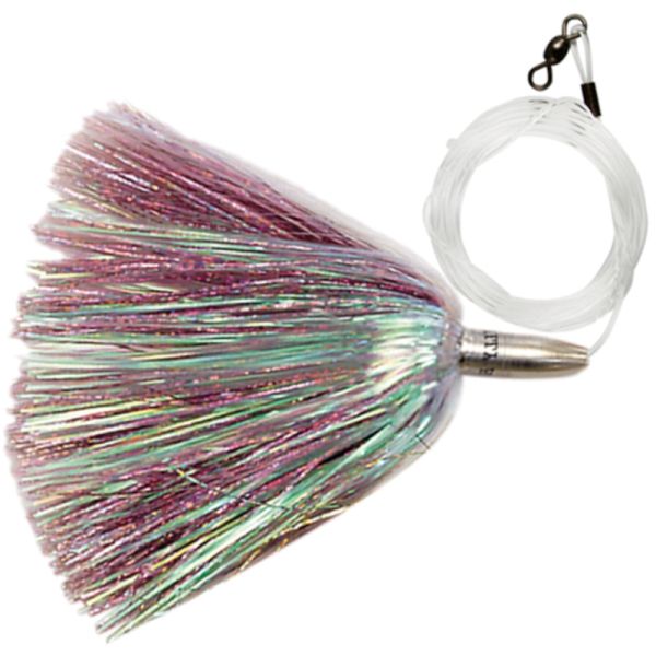 C&H Mini Turbo Slammer Lure - 5-1/2'' w/ Mono Rig Pearl/Pink Shimmer