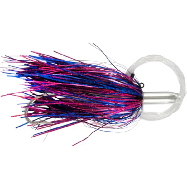 C&H Mini Turbo Slammer Lure - 5-1/2'' w/ Mono Rig Blue/Fucshia/Pink