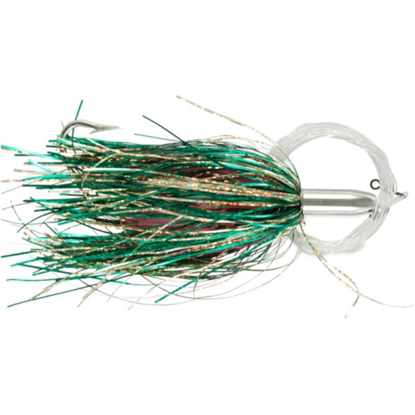 C&H Mini Turbo Slammer Lure - 5-1/2'' w/ Mono Rig Green/Gold/Pink