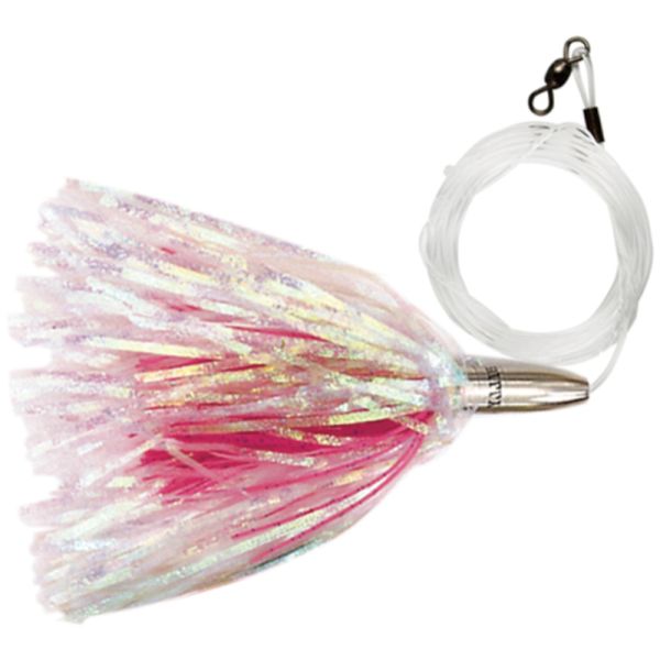 C&H Mini Turbo Slammer Lure - 5-1/2'' w/ Mono Rig Pearl/Pink