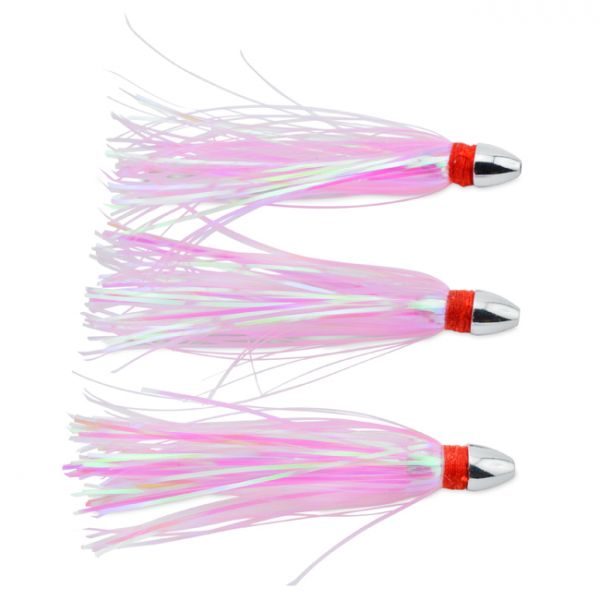 C&H Pearl Baby Lure - 1/8oz - Pink/Pearl Tinsel - 3 Pack