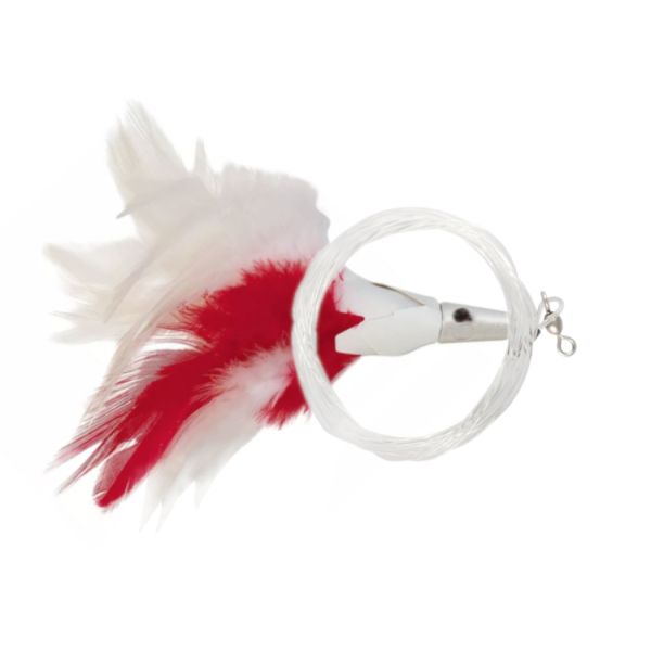 C&H Pro-Alibi Trolling Feather Lures White/Red