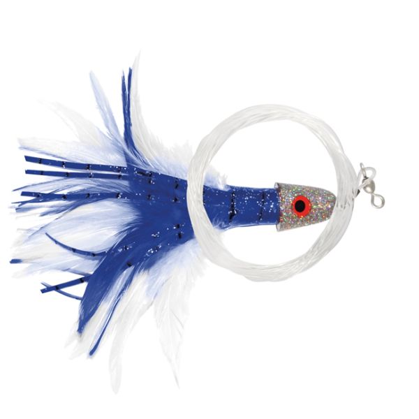 C&H Pro-Alibi Trolling Feather Lures White/Blue