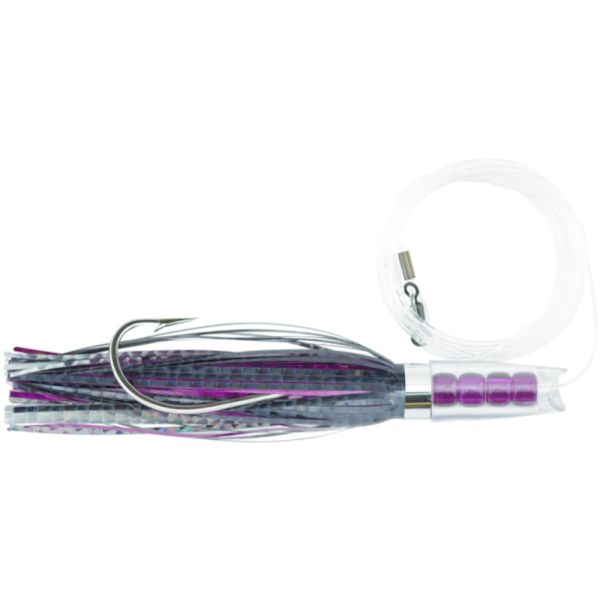 C&H Rattle Jet Rigged & Ready - Black/Purple Mylar Skirt