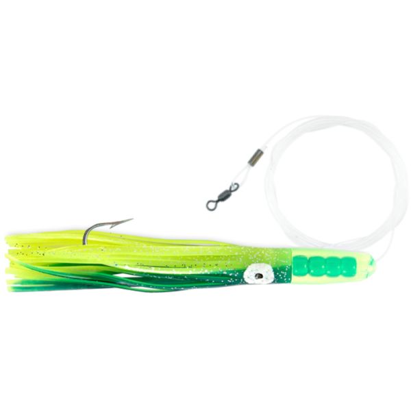 C&H Rattle Jet Rigged & Ready - Blue/Chartreuse Skirt