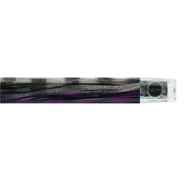 C&H Smoking Joe Big Game Lure - 9.5in - Purple/Clear/Black Stripe