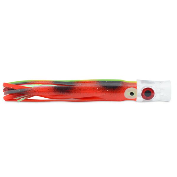 C&H Stubby Bubbler Lure - Unrigged - 5.5in - Black/Red/Pearl