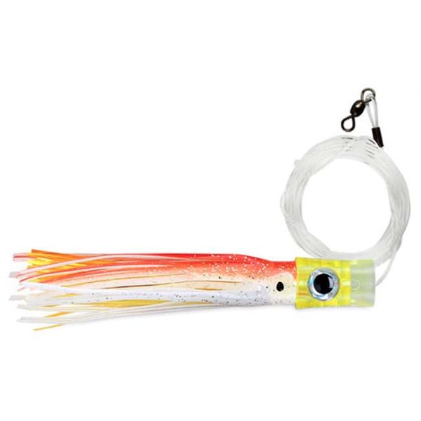 C&H Stubby-Bubbler Lures Ornge/White/Chart Mylar