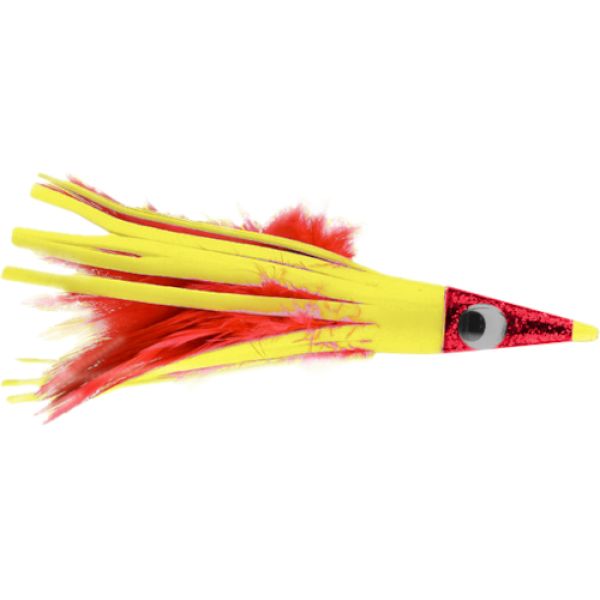 C&H Tuna Tango Feather Lure - 5.25in - Yellow/Red