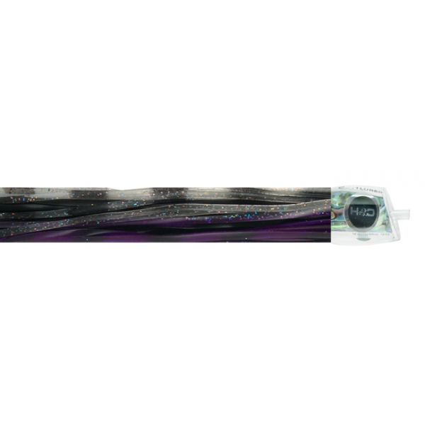 C&H Vanuatu Big Game Lure - 14in - Purple/Clear/Black Stripe