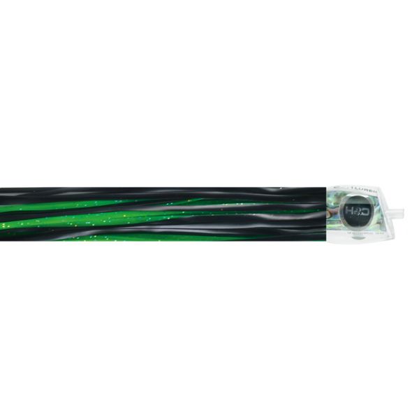 C&H Vanuatu Big Game Lure - 14in - Black/Green Fleck