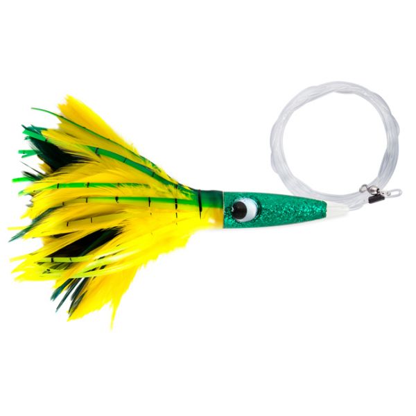 C&H Wahoo Whacker Feather Lure - 10in - Dolphin