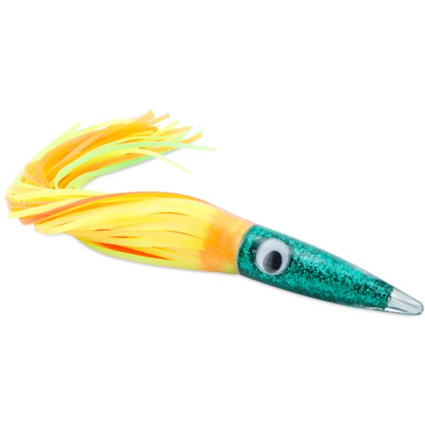 C&H Wahoo Whacker Lure - 11.5in - Green/Yellow/Orange