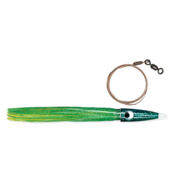 C&H Wahoo Whacker Lure - Cable Rigged - Green/Yellow